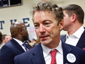 Senator Rand Paul (R-KY), son of Republican presidential candidate Ron Paul. REUTERS/Eric Thayer/File