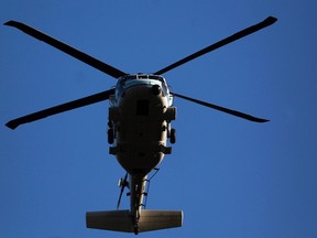 A file photo shows a helicopter -- another of which could now take to Winnipeg's skies.