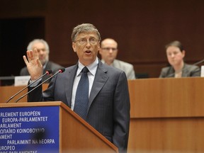 Microsoft founder Bill Gates addresses the European Parliament in Brussels January 24, 2012. (REUTERS/Stringer)