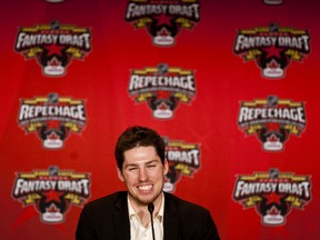 Logan Couture of the Sharks was the last pick in the all-star fantasy draft on Thursday night. (Errol McGihon, Ottawa Sun)