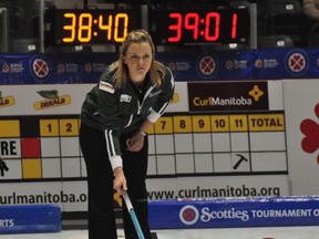 Chelsea Carey delivered a number of clutch shots to lead her team to victory over Cathy Overton-Clapham at the provincial Scotties on Friday.