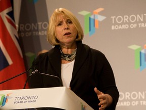 Health Minister Deb Matthews reveals “Ontario’s Action Plan for Health Care” during a speech to the Toronto Board of Trade on Monday, January 30, 2012. (Jack Boland/Toronto Sun)