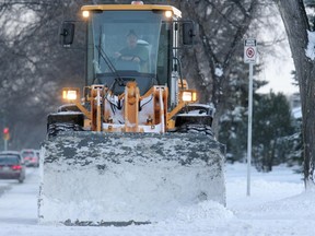 Don't get snowed in — the city is starting a large-scale plowing and salting operation on collector streets throughout the city. (Winnipeg Sun files)