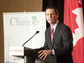 Ontario Premier Dalton McGuinty speaks to members of the London Chamber of Commerce at the Hilton Hotel in London on Tuesday, January 31, 2012. (CRAIG GLOVER/QMI AGENCY)
