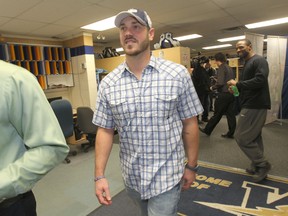 The Winnipeg Blue Bombers have re-signed quarterback Buck Pierce, it was announced on Thursday, Feb. 2, 2012. (Chris Procaylo, Winnipeg Sun)