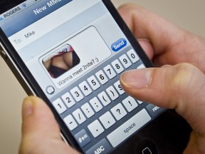 Police warn that sexting is becoming more common, and has serious risks. (ERROL MCGIHON/OTTAWA SUN)