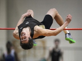 Bisons pentathlete Arthur Buchanan posted a personal best at the Bison Classic on Saturday, Feb. 4, 2012. (BRIAN DONOGH/WINNIPEG SUN)