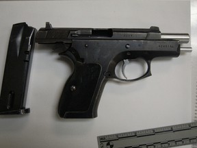 Police released this photo of a gun seized a Toronto shooting. (FILE)