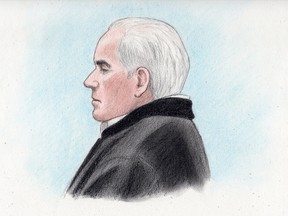 Andre Jeanvenne. (Courtroom sketch by Laurie Foster-MacLeod)