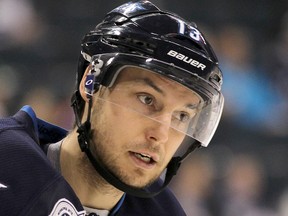 Winger Kyle Wellwood, who is second on the team in scoring with 10 goals and 21 assists, has turned out to be well worth the investment for the Winnipeg Jets. The Jets signed the hockey vagabond to a $700,000 contract just prior to the start of training camp. (BRIAN DONOGH/Winnipeg Sun Files)