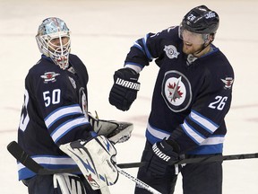 Jets forward Blake Wheeler couldn’t be happier about what has happened to him since he got traded at last year’s deadline. (BRIAN DONOGH/Winnipeg Sun Files)