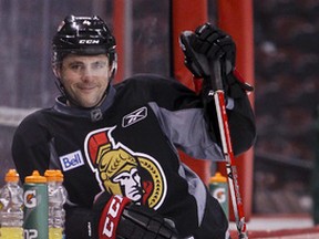 Chris Phillip will play in his 1,000th NHL game Thursday night. (Errol McGihon, Ottawa Sun)