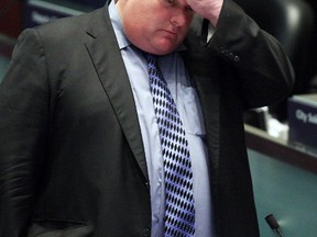 An exasperated Mayor Rob Ford was out-manoeuvred on his transit plans at council last week. 
 Craig Robertson/Toronto Sun