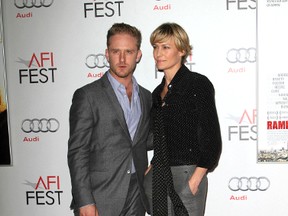 Ben Foster and Robin Wright attend the AFI Fest 2011 screening of "Rampart" at Grauman's Chinese Theatre in Los Angeles, Nov. 5, 2011. (FayesVision/WENN.COM)