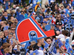 In October 2010, More than 50,000 people attended the Marche Bleue at the Plains of Abraham in support of the return of the NHL to Quebec City. (Benoit Gariepy/QMI Agency/Files)