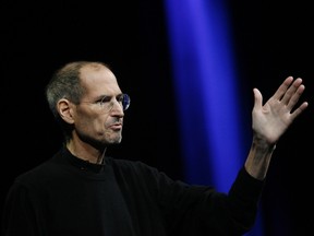 Former Apple CEO Steve Jobs will be honoured at the Grammy Awards Feb. 12. (Kimihiro HOSHINO/AFP)