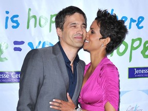 Halle Berry and Olivier Martinez at the Silver Rose awards gala in Los Angeles, California, April 17, 2011. (WENN.COM)