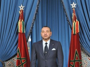 Moroccan King Mohammed VI delivers his speech to mark the 58th anniversary of the Revolution of the King and the People, in Marrakech August 20, 2011. REUTERS/Maghreb Arab Press/Handout