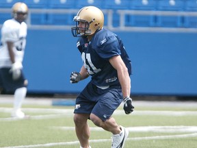 Bomber Jordan Matechuk will get the call in a regular season game for the first time in nearly two years on Friday. (JASON HALSTEAD/Winnipeg Sun files)