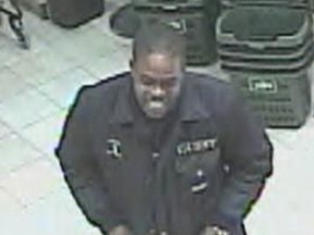 Police are seeking a man after an LCBO clerk was assaulted and a cab driver threatened Jan. 5.