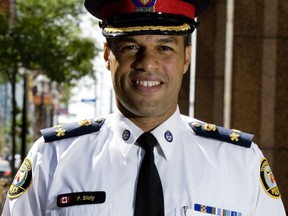 Toronto deputy police chief Peter Sloly denies he's thrown his hat in the ring for the position of Ottawa's top cop. (File photo)