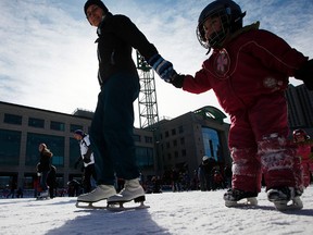 The Rink of Dreams in front of Ottawa City Hall is packed thousands of Ottawans take to downtown on the last day of Winterlude during Family Day Monday, February 20, 2012. 
(DARREN BROWN/OTTAWA SUN)