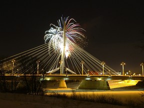 File photo of fireworks in Winnipeg.