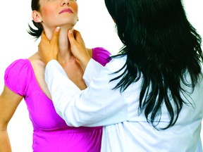 Pregnant women are susceptible to thyroid disease, says the Thyroid Foundation of Canada which is urging women contemplating pregnancy to visit their doctors to ask for a thyroid test. (Fotolia)
