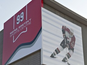 Wayne Gretzky Sports Centre sign