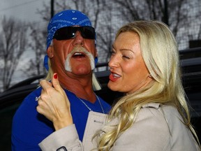 Hulk Hogan and new wife Jennifer make an appearance in London, England, on Jan. 12 (WENN.com)