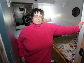 Osborne House CEO Barbara Judt in one of the rooms at the women's shelter on Thursday, March 15, 2012. The city has turned down their request for $450,000 in  funding. (Brian Donogh, Winnipeg Sun)