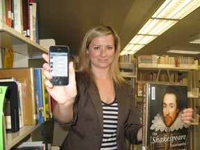 English teacher Danika Barker is using Twitter to teach Shakespeare to her Grade 12 students at Central Elgin Collegiate Institute in St. Thomas. (DALE CARRUTHERS/QMI Agency)