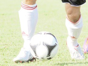 Soccer ball & foot