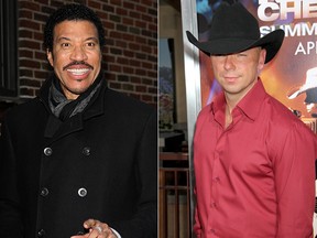 Lionel Richie, left, and Kenny Chesney. (WENN.COM)