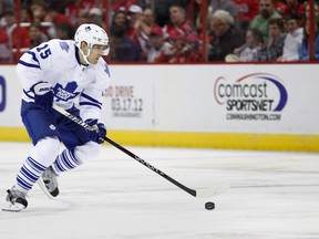 Leafs forward Matthew Lombardi, speaking after the morning skate,  said his team are professionals and play to win.