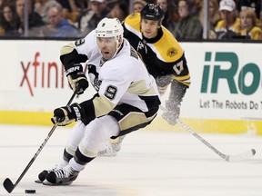 Pittsburgh RW Pascal Dupuis is a Versatile forward  was fourth on team with career-high 25 goals, 59 points. Riding a 17-game point streak that saw him produce 22 points going into playoffs. (AFP-Getty Images files)