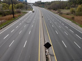 A closed DVP. (Toronto Sun files)