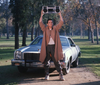 Say Anything (1989)

For a generation of movie-goers, one of the most iconic scenes in movies is Lloyd Dobler (Cusack)'s defiant ghetto-blaster serenade, playing In Your Eyes for Ione Skye. (Screen grab)