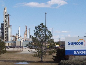 Suncor Energy refinery in Sarnia