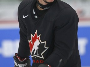 Ryan Murray, shown during practice for the 2012 IIHF World Junior Championships in January, has joined Team Canada as a non-roster player for the upcoming World Championship event in Europe.
Darren Makowichuk/QMI Agency