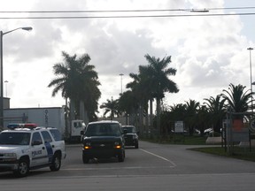 Conrad Black is released from U.S. federal prison in Miami on Friday, May 4, 2012. (Joe Warmington/Toronto Sun)