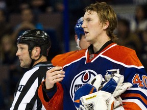 Much is expected out of Oilers goalie Devan Dubnyk this season? Will he impress? Tell us in Terry Jones' questionnaire. (FILE PHOTO)