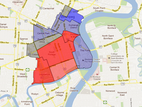 Some areas of downtown showed crime increases in 2012 as well. (Tessa Vanderhart/Google Maps)