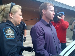 Accused killer Travis Vader, 40, at Edson court May 15, 2012. (PAMELA ROTH/EDMONTON SUN)