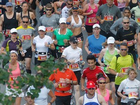 A few of the more than 5,000 runners in the Ottawa Marathon Sunday. (Tony Caldwell/Ottawa Sun)