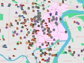 The Winnipeg police Crimestat website where homicides and shootings are listed, but not the more common assaults and stabbings. (Winnipeg.ca)