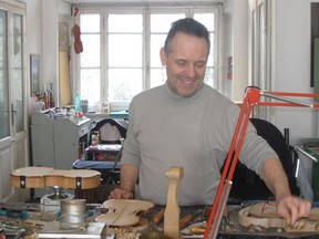 Cremona is home to 150 violin-makers. Many — including Philippe Devanneaux — welcome visitors to their shops. (BARBARA BAGNELL PHOTO/Special to QMI Agency)