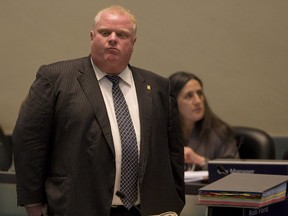 Mayor Rob Ford at Toronto city council meeting Wednesday July 11, 2012. (JACK BOLAND/Toronto Sun)