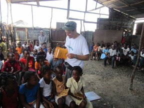 Mark Gavin, co-founder of Ecojot, pictured during a trip to Haiti last year. (SUPPLIED PHOTO)