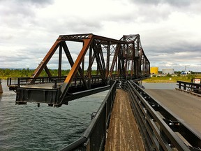 Manitoulin Island's swing bridge.
